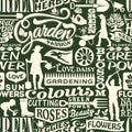 Garden plants tools and gardeners wallpaper