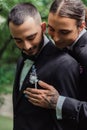 happy gay man with wedding ring Royalty Free Stock Photo