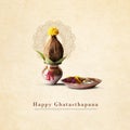 Happy Ghatasthapana, Happy Navratri, Nav durga Royalty Free Stock Photo