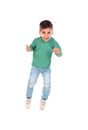 Happy gipsy child dancing Royalty Free Stock Photo