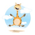 Happy giraffe Royalty Free Stock Photo