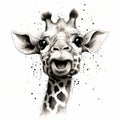 Happy Giraffe Illustration: Cute Animal Art For Kids