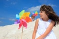 Happy girl on beach Royalty Free Stock Photo