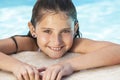 Happy Girl Child In Swimming Pool Royalty Free Stock Photo