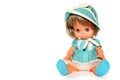 Happy girl doll sitting Royalty Free Stock Photo