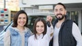 Happy girl holding keys to new family car Royalty Free Stock Photo