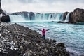 Godafoss waterfall. Iceland Royalty Free Stock Photo