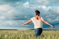 Happy girl spinning in dance Royalty Free Stock Photo