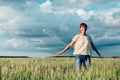 Happy girl spinning in dance Royalty Free Stock Photo