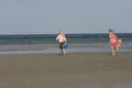 Happy girls on beach Royalty Free Stock Photo