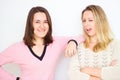 Happy girls young women hiking portrait of smiling friends having fun together Royalty Free Stock Photo