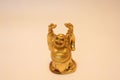 Happy gold buddha Royalty Free Stock Photo