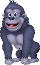 Happy gorilla cartoon Royalty Free Stock Photo