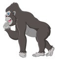 Happy gorilla cartoon Royalty Free Stock Photo