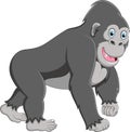 Happy gorilla cartoon Royalty Free Stock Photo