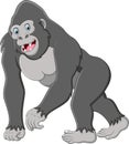 Happy gorilla cartoon Royalty Free Stock Photo