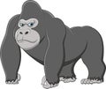 Happy gorilla cartoon