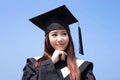 Happy graduate student girl Royalty Free Stock Photo