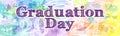 Happy Graduation Day art banner Royalty Free Stock Photo