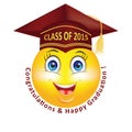 Happy Graduation smiley for Class 2015.