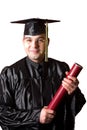 Happy graduation a young man Royalty Free Stock Photo