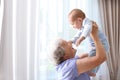 Happy grandmother with little baby Royalty Free Stock Photo