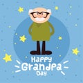 Happy grandpa day card