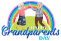 Happy grandparent day banner