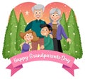 Happy grandparent day banner