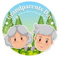 Happy grandparent day banner