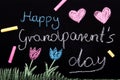 Happy Grandparents day card Royalty Free Stock Photo