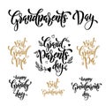 Happy Grandparents Day greeting card Royalty Free Stock Photo