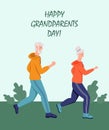 Happy Grandparents day greeting card