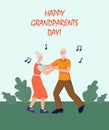 Happy Grandparents day greeting card