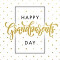 Happy Grandparents Day greeting card Royalty Free Stock Photo
