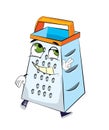 Happy grater cartoon