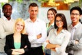 Happy group of co-workers standing Royalty Free Stock Photo