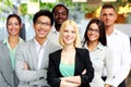 Happy group of co-workers Royalty Free Stock Photo