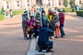 Happy Group Shot, Asian Tourists, Delhi, India