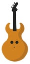 Happy guitar, illustration, vector