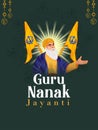 Happy Gurpurab, Guru Nanak Jayanti festival of Sikh celebration background