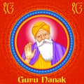 Happy Guru Nanak Jayanti festival of Sikh celebration background