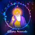 Happy Guru Nanak Jayanti festival of Sikh celebration background