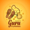 Happy guru Purnima greetings. vector illustration design
