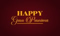 Happy Guru Purnima Stylish Text and background illustration Design Royalty Free Stock Photo