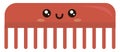 Happy hair brush, illustration, vector