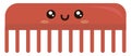 Happy hair brush, illustration, vector Royalty Free Stock Photo