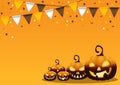 greeting card Halloween night background Royalty Free Stock Photo