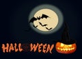 Happy Halloween background scene Royalty Free Stock Photo