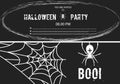 Happy halloween banner set of vector design october holiday horror night illustration. Royalty Free Stock Photo